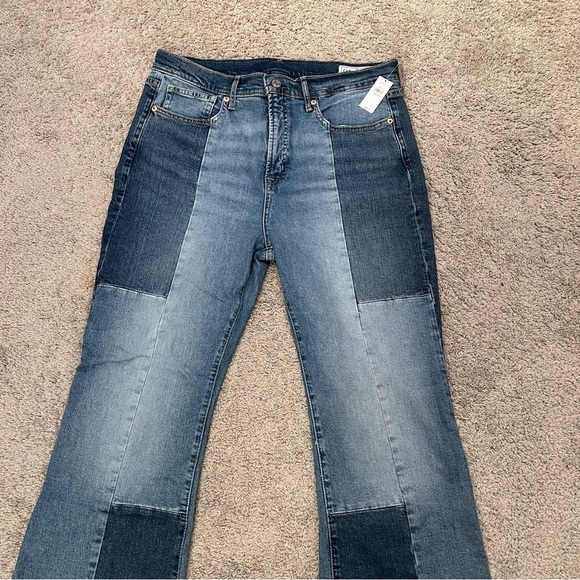 GAP High Rise Patchwork '70s Flare Jeans - Picture 6 of 13